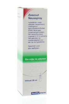 Zeezout neusspray Healthypharm 20ml