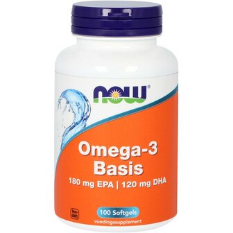 Omega-3 Basis 180 mg EPA 120 mg DHA NOW 100sft