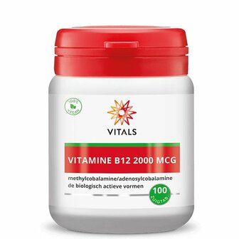 Vitamine B12 2000 mcg Vitals 100zt