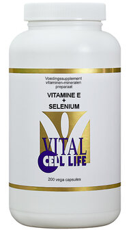 Vitamine E &amp; selenium Vital Cell Life 200vc