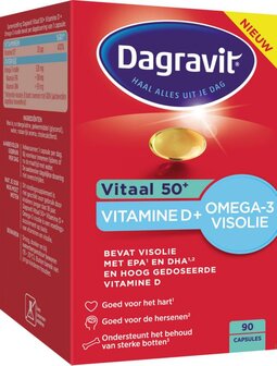 Vitaal 50+ omega/vitamine D Dagravit 90ca