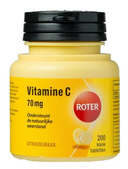 Vitamine C 70 mg kauwtablet Roter 200tb