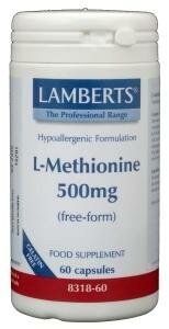 L-Methionine 500mg Lamberts 60vc