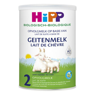 2 Biologische opvolgmelk op basis van geitenmelk Hipp 400g