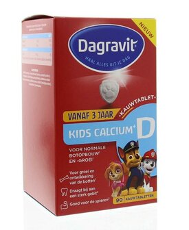 Kids calcium &amp; vitamine D Dagravit 90tb