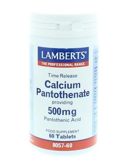 Vitamine B5 (calcium pantothenaat) time release Lamberts 60tb
