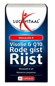 Rode gist rijst + visolie &amp; Q10 Lucovitaal 63ca