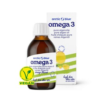 Omega 3 pure algenolie EPA &amp; DHA Arctic Blue 150ml