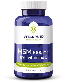MSM 1000 mg + vitamine C Vitakruid 120tb