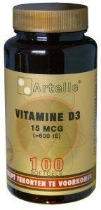 Vitamine D3 15mcg Artelle 100ca