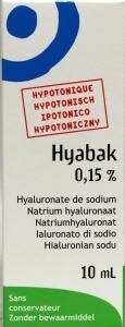 Oogdruppels Hyabak 10ml