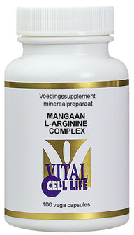 Mangaan/L-arginine complex Vital Cell Life 100ca