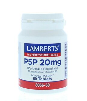 Vitamine B6 (P5P) 20mg Lamberts 60tb