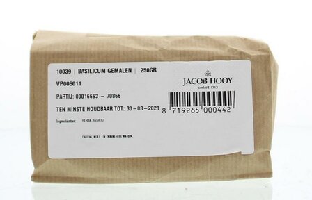 Basilicum gemalen Jacob Hooy 250g