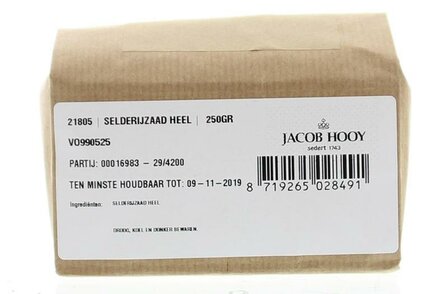Selderij zaad Jacob Hooy 250g