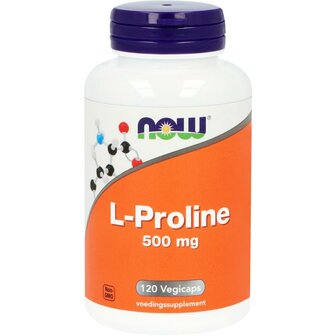 L-Proline 500 mg NOW 120vc