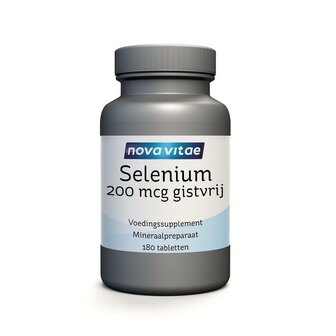 Selenium 200 mcg gistvrij Nova Vitae 180st
