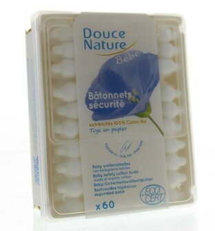 Baby wattenstaafjes bio Douce Nature 60st