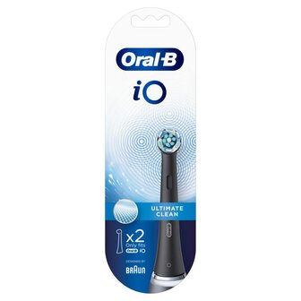 Opzetborstel iO ultimate clean zwart Oral B 2st