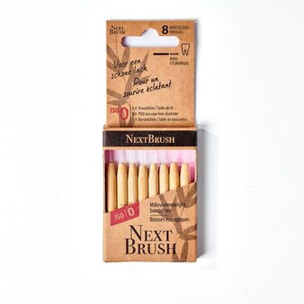 Bamboe interdentale ragers ISO 0 Nextbrush 8st