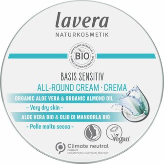 Basis Sensitiv all-round creme cream bio EN-IT Lavera 150ml