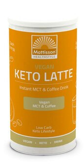 Vegan keto latte instant MCT &amp; coffee drink Mattisson 200g
