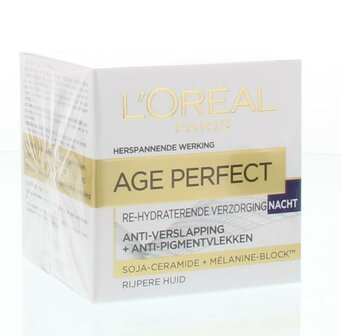 Age perfect nachtcreme pot Loreal 50ml