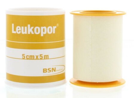 Hechtpleister 5m x 5cm Leukopor 1st