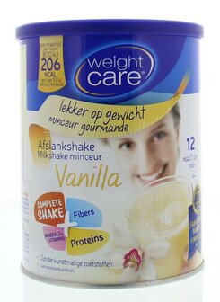 Afslankshake vanille Weight Care 324g