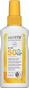 Zonnebrand/lotion solaire kids SPF50 EN-FR-IT-DE Lavera 100ml