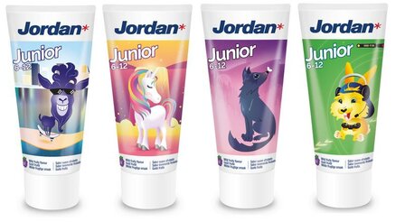 Tandpasta junior 6-12 jaar Jordan 50ml