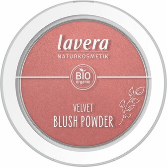 Velvet blush powder pink orchid 02 EN-FR-IT-DE Lavera 5g