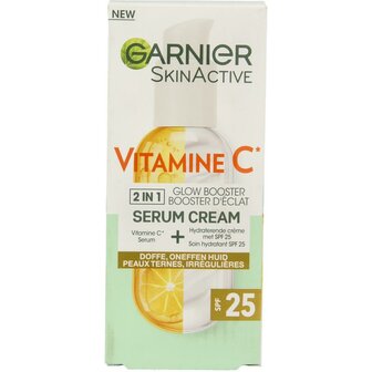 SkinActive vitamine C serum cream SPF25 Garnier 50ml