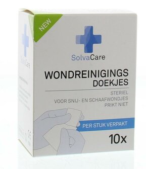 Wondreinigingsdoekjes steriel Solvacare 10st