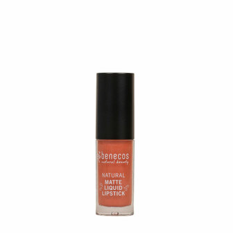 Lippenstift liquid mat coral kiss Benecos 5ml