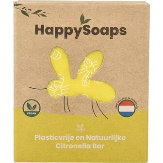 Anti insect bar citroen &amp; krachtige munt Happysoaps 40g