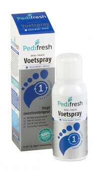 Fase 1 tegen acute zweetvoeten spray Pedifresh 75ml