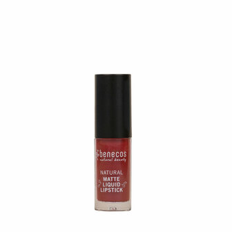 Lippenstift liquid mat bloody berry Benecos 5ml