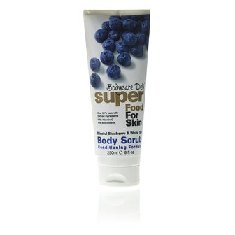 Lichaamscrub blueberry &amp; white tea Bodycare Deli 250ml