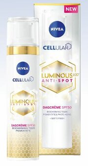 Cellular luminous anti-pigment fluid cream SPF50 Nivea 40ml