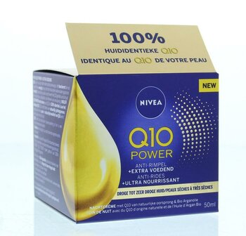 Q10 Power nachtcreme extra voedend Nivea 50ml