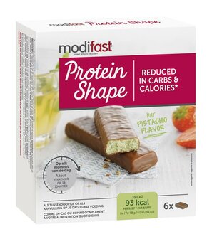 Protein shape reep chocolade/pistache Modifast 162g