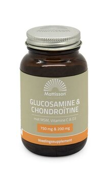 Glucosamine chondroitine met MSM, vitamine C &amp; D3 Mattisson 60tb