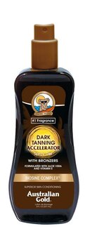 Dark tanning accelerator spray gel met bronzer Australian Gold 237ml
