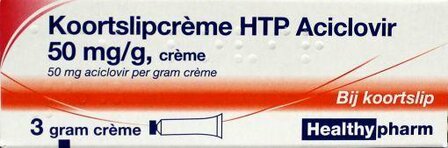 Koortslip creme aciclovir Healthypharm 3g