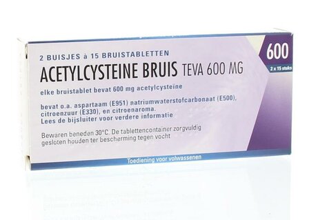 Acetylcysteine 600 mg Teva 30brt