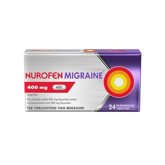 Migraine 400 mg omhulde tabletten Nurofen 24st