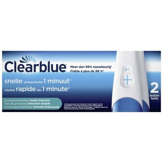 Snelle detectie Clearblue 2st