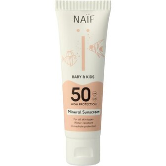 Zon baby &amp; kids creme SPF50 Naif 30ml