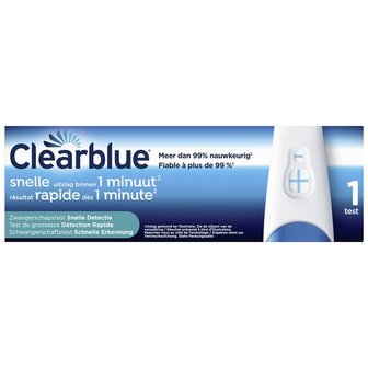 Snelle detectie Clearblue 1st